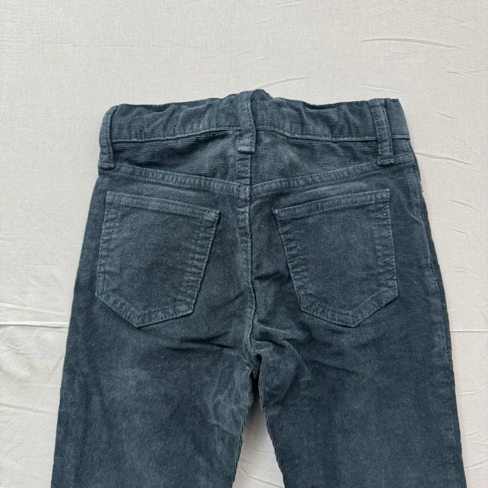 Gap‎ Kids Boys Size 7 Navy Blue Corduroy Slim Fit Adjustable Waist Pants